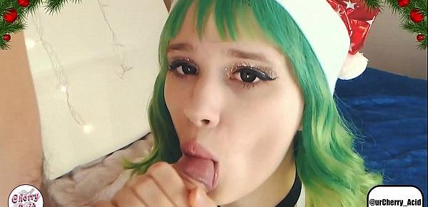  cute teen cherry acid blowjob with deepthroat and facial webcam stream